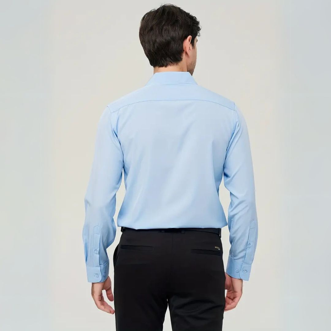 Camisa Social Masculina Slim Elástica