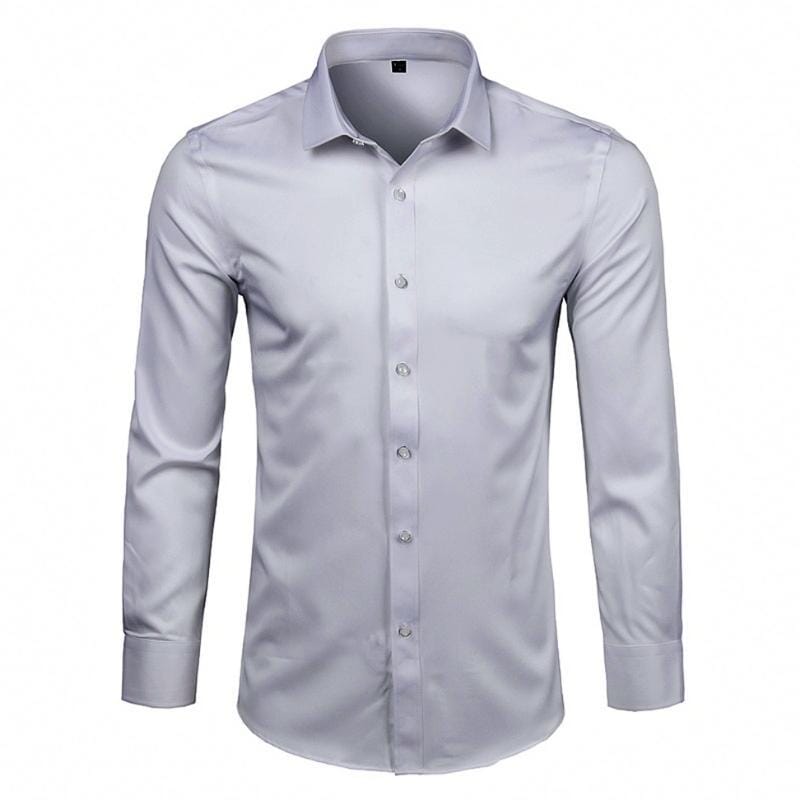 Camisa Social Masculina Slim Elástica