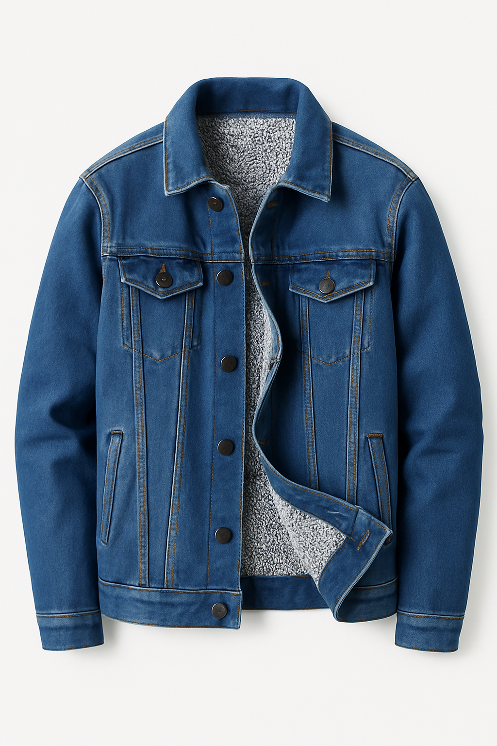 Jaqueta Jeans Masculina Forrada 114