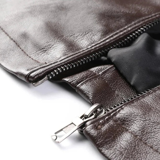 Jaqueta de Couro Masculina Alpha Man