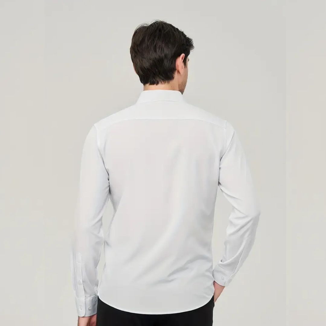 Camisa Social Masculina Slim Elástica