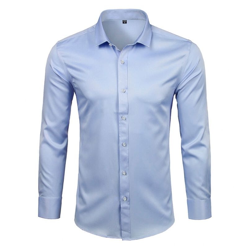 Camisa Social Masculina Slim Elástica