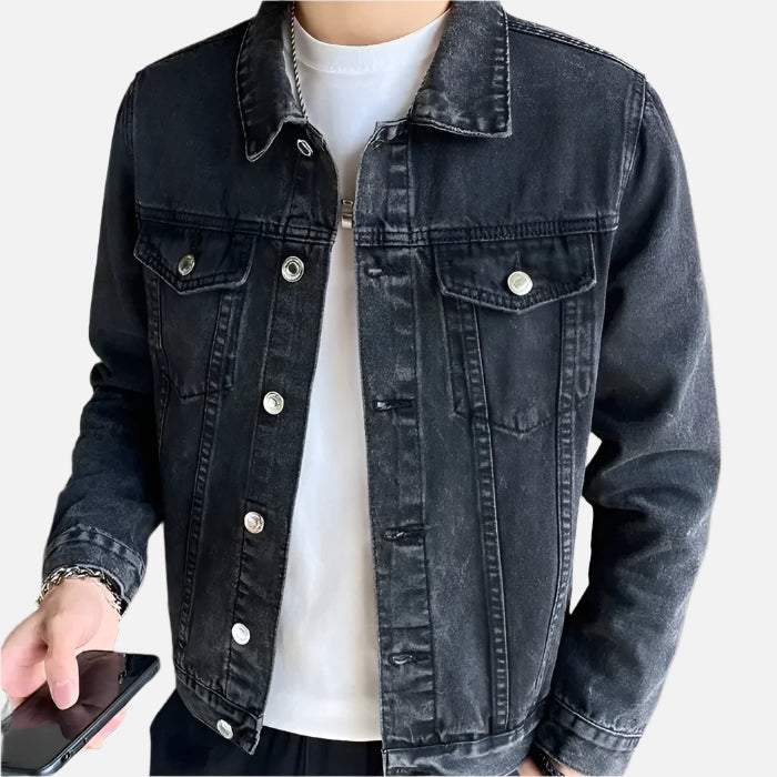 Jaqueta Jeans Masculina com Botões
