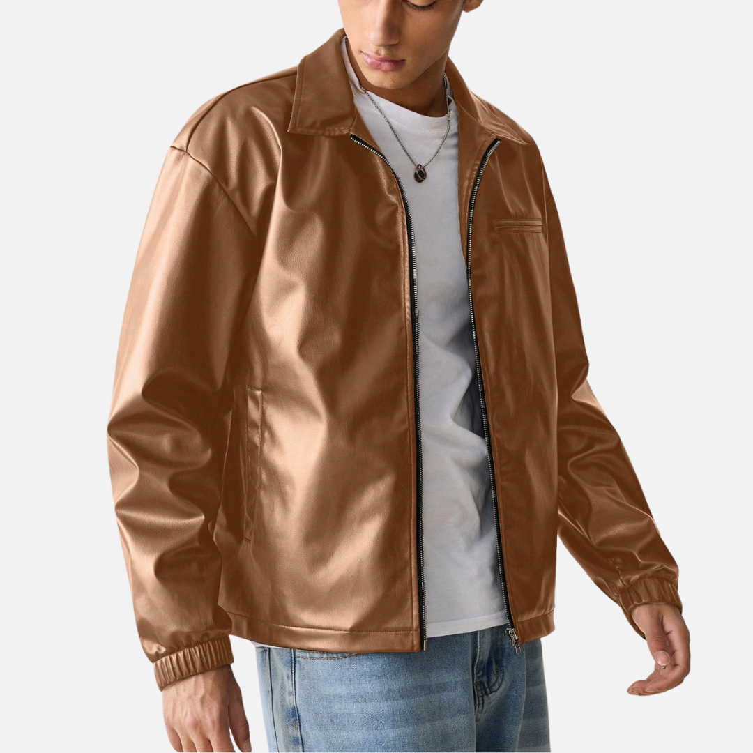 Jaqueta de Couro Masculina Urban